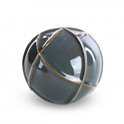 DEKORAČNÍ KOULE TEO (01) (FI) 10X9 CM TYRKYSOVÁ