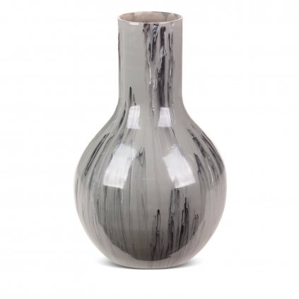 DEKORAČNÍ SKLENĚNÁ VÁZA CALEN (02) (FI) 24 X40 CM VÍCEBAREVNÁ