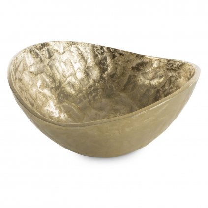 DEKORAČNÍ MISKA PEDRO1 (09) 22X21X10 CM ZLATÁ