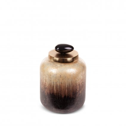 DEKORAČNÍ SKLENĚNÁ FIGURKA GALA (02) (FI) 14X23 CM VÍCEBAREVNÁ