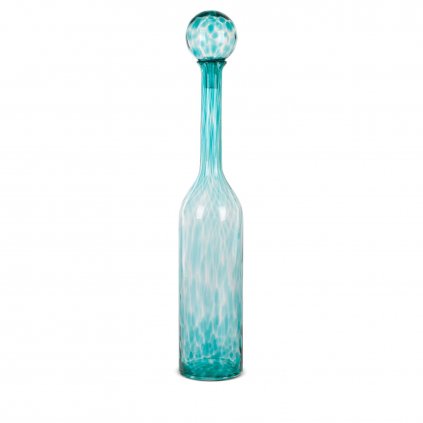 SKLENĚNÁ DEKORAČNÍ VÁZA ISLA (FI) 12X70 CM VÍCEBAREVNÁ