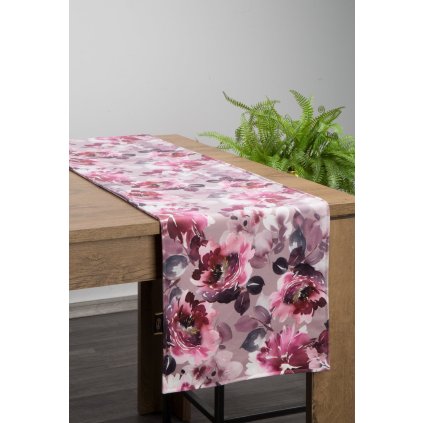 UBRUS VELVET 1 35X180 CM VZOROVANÝ