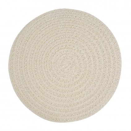 SADA 6KS PROSTÍRÁNÍ NA STŮL BOHO 9 (FI) 38 CM KRÉMOVÁ