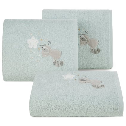 DĚTSKÝ BAVLNĚNÝ RUČNÍK BABY48 50X90 CM SVĚTLEMODRÁ