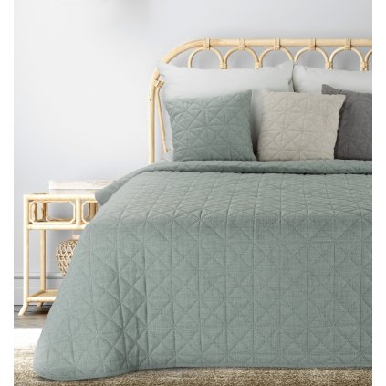 PŘEHOZ NA POSTEL LEN 2 170X210 CM MÁTOVÁ