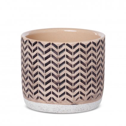 KERAMICKÝ KVĚTINÁČ (FI) 11X10 CM VÍCEBAREVNÁ