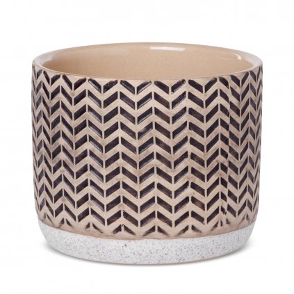 KERAMICKÝ KVĚTINÁČ (FI) 12X10 CM VÍCEBAREVNÁ