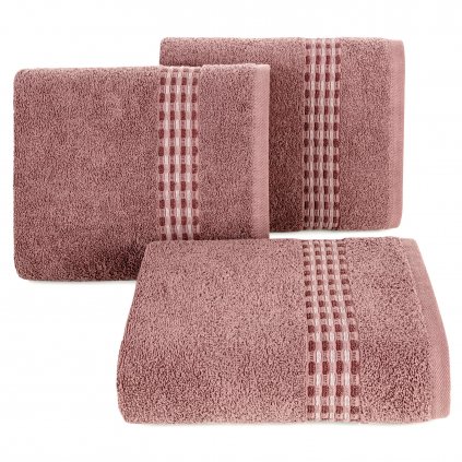 BAVLNĚNÝ RUČNÍK RIVA 30X50 CM STARORUŽOVÁ