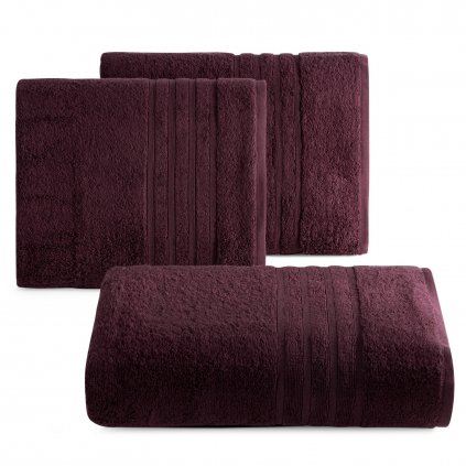 FROTÉ RUČNÍK LAVIN 50X90 CM BORDOVÁ