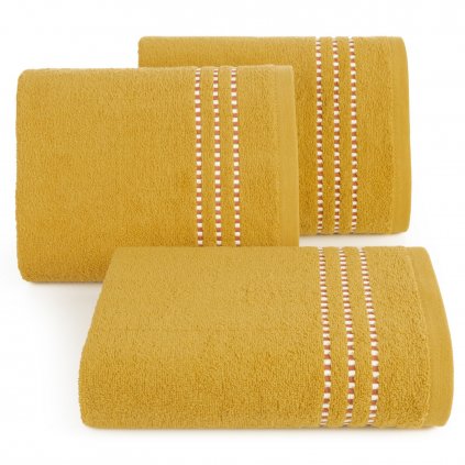 FROTÉ RUČNÍK FIORE 50X90 CM HOŘČICOVÁ