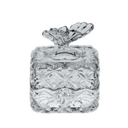 bohemia buterfly pojemnik krysztalowy 96mm