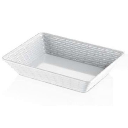 x melamina hena koszyk na chleb 28x20x6cm bialy