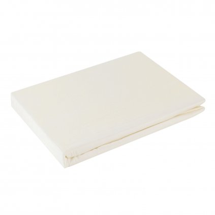 MAKOSATENOVÉ PROSTĚRADLO NOVA 180X210 CM KRÉMOVÉ