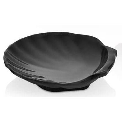 melamina oyster miska do przystawek czarna 80ml