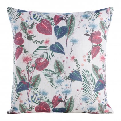 DEKORAČNÍ POVLAK NA POLŠTÁŘ FLORE 13 45X45 CM VZOROVANÁ