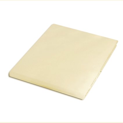 przescieradlo satyna bawelniana krem 155 160x220