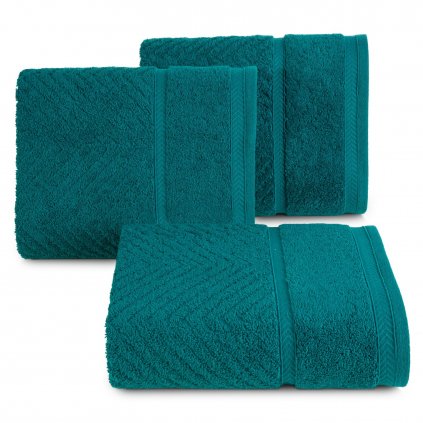 BAVLNĚNÝ RUČNÍK KALIA7 30X50 CM TMAVĚTYRKYSOVÁ