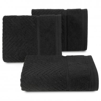 BAVLNĚNÝ RUČNÍK KALIA6 50X90 CM ČERNÁ