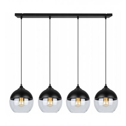 regulowana industrialna lampa wiszaca metalowo szklana