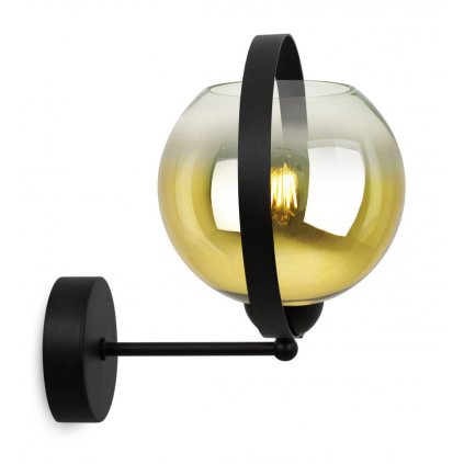 lampa scienna kinkiet zloty klosz 15 cm bergen gold