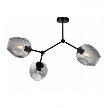 industrialna lampa wiszaca z kloszami ze szkla w roznych odcieniach