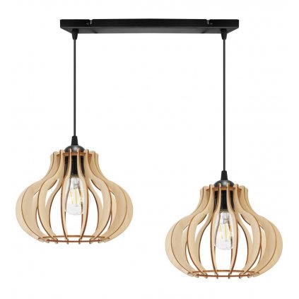 lampa wiszaca zyrandol na listwie timber klosze drewniane