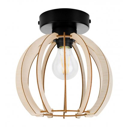 lampa sufitowa spot drewniany rustykalny timber led e27