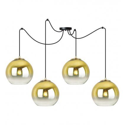 lampa nowoczesna typ pajak zlote klosze spider bergen gold