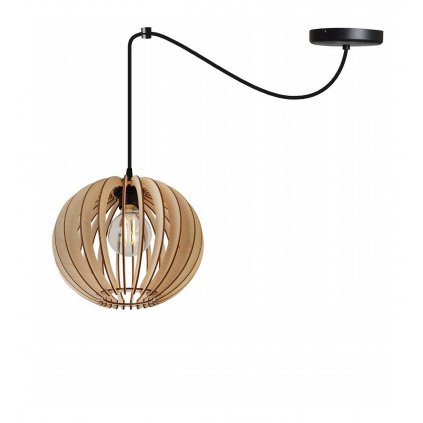 regulowana lampa wiszaca timber w stylu rustykalnym