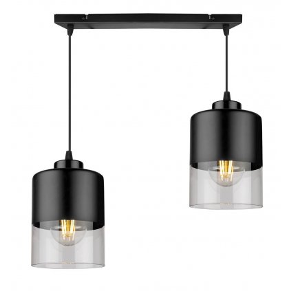 lampa wiszaca nowoczesna metalowa szklana