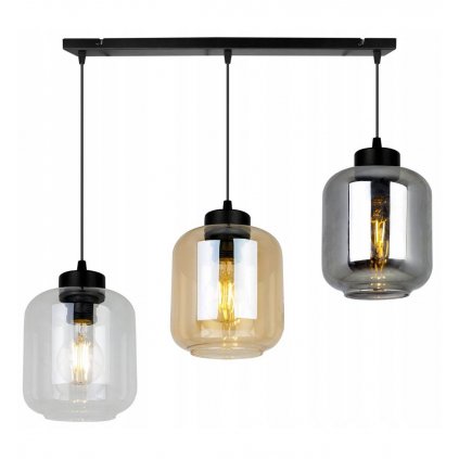 elegancka regulowana lampa wiszaca novalja szklane klosze mix kolorow