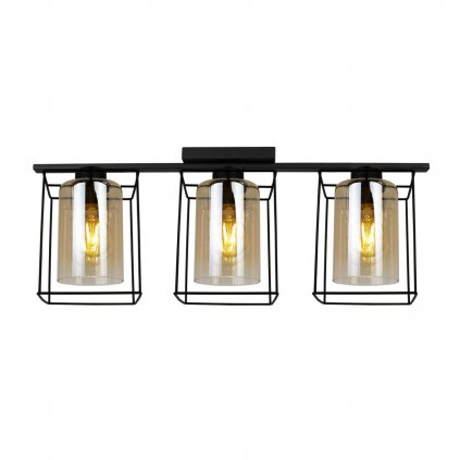 designerskie oswietlenie sufitowe hella cage z kloszami z barwionego szkla