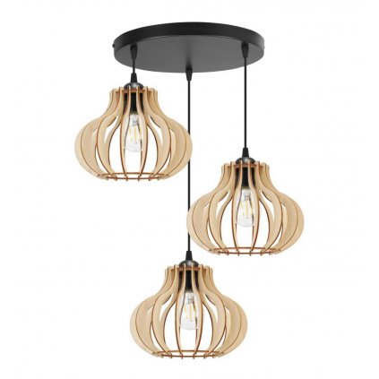 lampa wiszaca na podsufitce timber zyrandol klosze drewniane