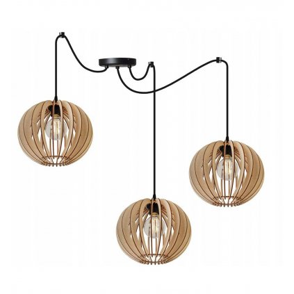 nowoczesna lampa pajak timber z ekologicznego materialu