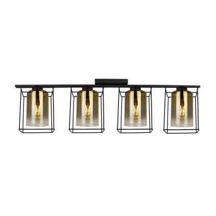 nowoczesna elegancka lampa sufitowa hella cage do salonu