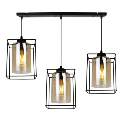 elegancka regulowana lampa hella cage nad wyspe kuchenna