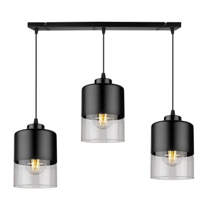 nowoczesna lampa wiszaca z metalu szkla