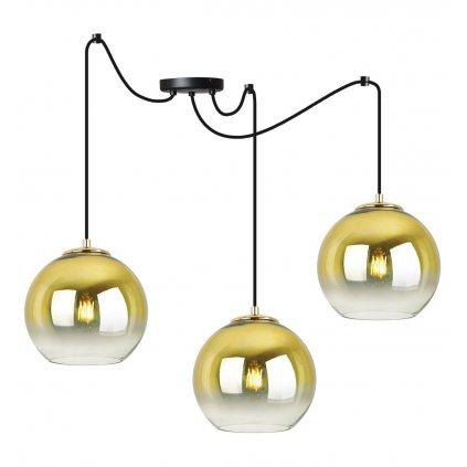 lampa sufitowa typ pajak zlote klosze spider bergen gold