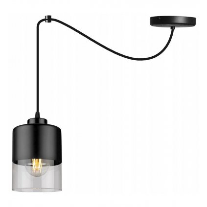 nowoczesna lampa wiszaca z regulacja wysokosci