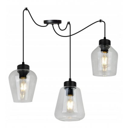 elegancka lampa wiszaca szklane klosze rijeka pajak