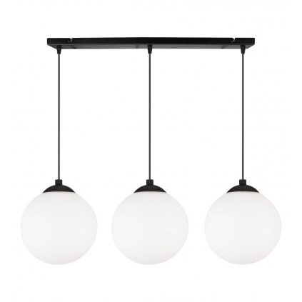 nowoczesna lampa wiszaca florence szklane klosze 15cm z regulacja wysokosci na listwie