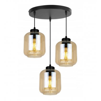 efektowna regulowana lampa wiszaca novalja ze szklanymi kloszami