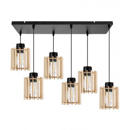 stylowa lampa wiszaca zyrandol drewniana timber