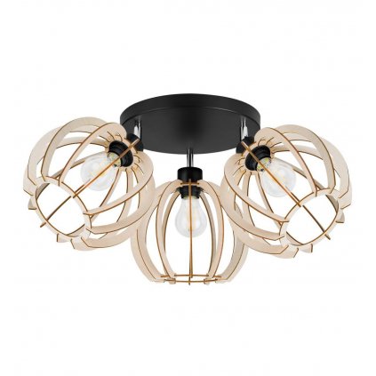 lampa sufitowa na podsufitce timber drewniany plafon