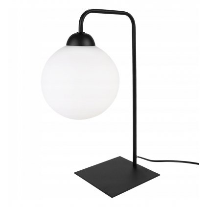 stylowa nowoczesna lampa stolowa florence kulisty klosz 15cm