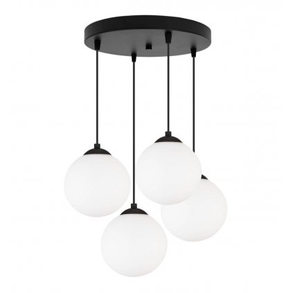 nowoczesna lampa sufitowa florence male szklane kule 15cm na podsufitce