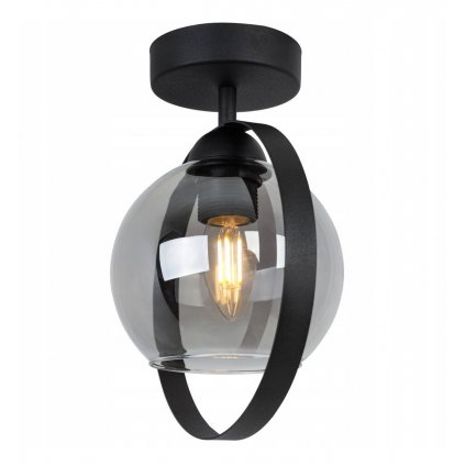 efektowna lampa spot ring haga z grafitowym kloszem idealny do lazienki