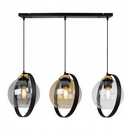 nowoczesna lampa wiszaca ring haga szklane klosze mix kolorow