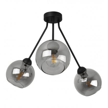 nowoczesna lampa sufitowa trio haga ze szklanymi kloszami