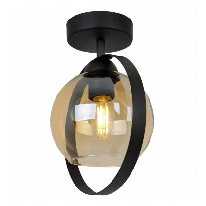 najmodniejsze oswietlenie reflektor ring haga ze szklanym miodowym kloszem